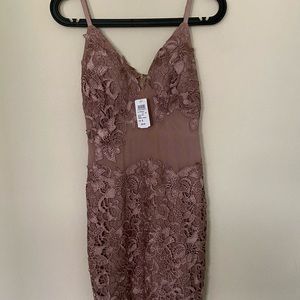 Mauve midi dress